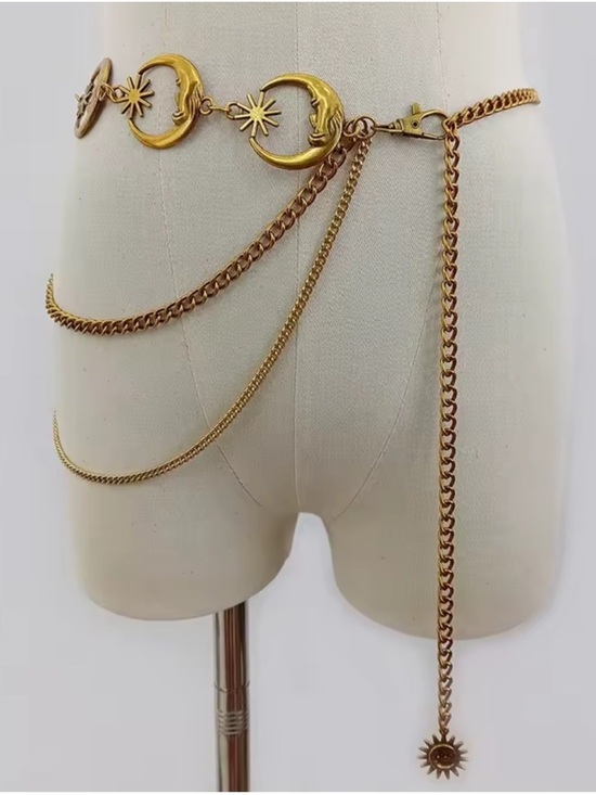 Anthropologie Accessories - Gold Celestial Chain Belt